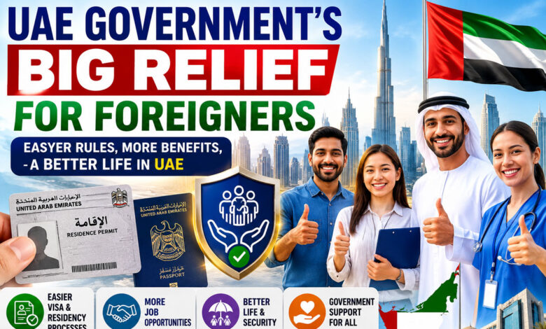 یو اے ای حکومت کا غیر ملکیوں کے لیے بڑا ریلیف