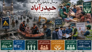 ہر سال بارشوںمیں ڈوبتا حیدرآباد۔ مضبوط منصوبہ بندی ‘ بہتر نکاسی آب اور فوری حکومتی اقدامات وقت کی اہم ضرورت