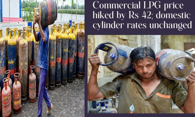 Commercial LPG cylinder becomes Rs. 42 more expensive