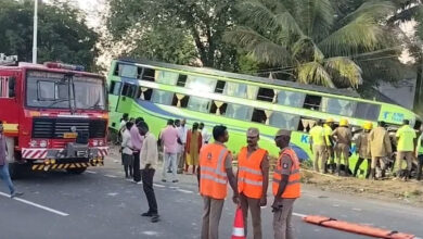 تمل ناڈو میں دو بسوں کی ٹکر سے پانچ افراد ہلاک، 42 زخمی