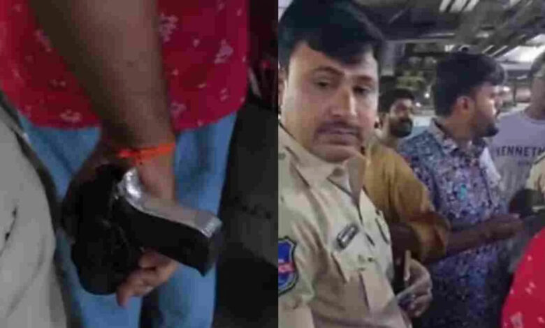 حیدرآباد کے لولو مال میں ایک شخص پستول لیکر داخل ہوگیا