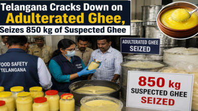 ملاوٹ شدہ گھی کے خلاف بڑی کارروائی، تلنگانہ میں 850 کلو مشتبہ گھی ضبط