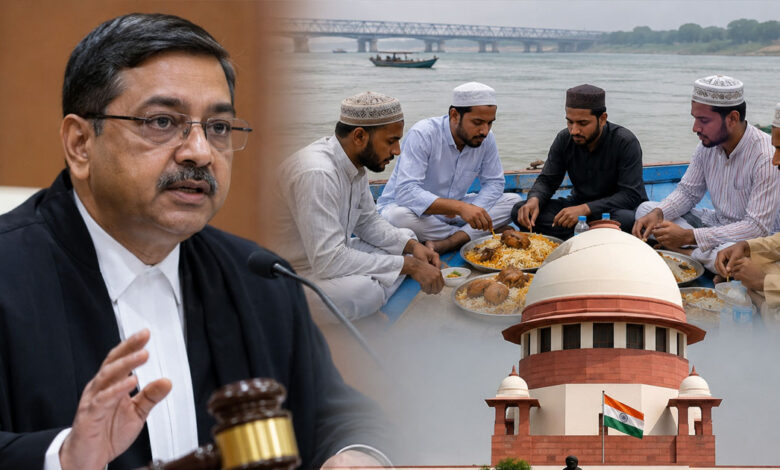 دریائے گنگا میں چکن کھانا کوئی جرم نہیں ،مسلم نوجوانوں کی گرفتاری پر سپریم کورٹ کے جج کا اظہارِ تشویش