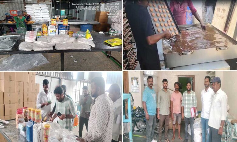 حیدرآباد کے فوڈ مینوفیکچرنگ یونٹس میں گندگی، کیڑوں کی بھرمار اور غلط لیبلنگ کا انکشاف