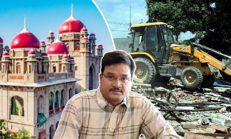پرائیویٹ اراضی میں مداخلت ، حائیڈرا کمشنر اے وی رنگناتھ پر ہائیکورٹ کی سخت برہمی