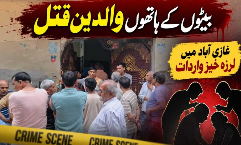 دل دہلا دینے والا واقعہ، بیٹوں کے ہاتھوں والدین قتل (ویڈیو)