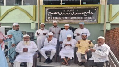 مسجد مصبح کی توسیع و دینی مدرسے کا سنگ بنیاد- مالی تعاون کی اپیل -مولانا عابد،جناب واجد عبدالقادر اور جناب سید زاہد حسین کا خطاب