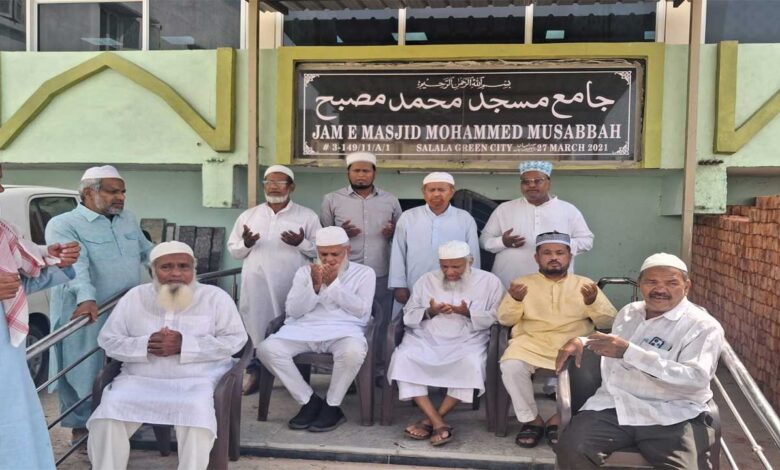 مسجد مصبح کی توسیع و دینی مدرسے کا سنگ بنیاد- مالی تعاون کی اپیل -مولانا عابد،جناب واجد عبدالقادر اور جناب سید زاہد حسین کا خطاب