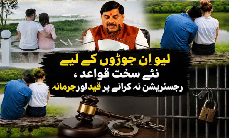 لیو اِن ریلیشن شپ پر سخت قوانین، رجسٹریشن لازمی، خلاف ورزی پر جیل اور جرمانہ تجویز