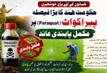 کسانوں کیلئے بڑی خبر، مرکزی حکومت نے خطرناک جڑی بوٹی مار دوا "پیراکواٹ" پر مکمل پابندی لگادی
