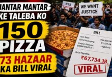 احتجاجی طلبہ کیلئے 150 پیزا اور 1000 بسکٹ کے پیکٹ ، 73 ہزار روپے کا بل وائرل