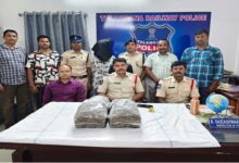 ریلوے پولیس کا کریک ڈاؤن، اوڈیشہ سے لایا جا رہا گانجا برآمد