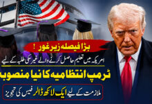 امریکہ میں غیر ملکی طلبہ کے لیے بڑا فیصلہ؟  ملازمت کیلئے فیس کی تجویز