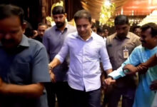 کے ٹی راما راؤ نے فلم پروڈیوسر بندلہ گنیش کی بیٹی کی شادی میں شرکت کی