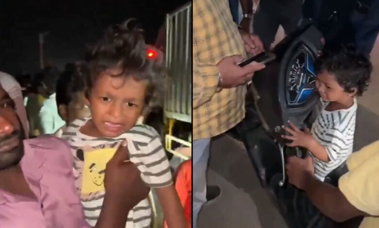مغربی گوداوری میں دل دہلا دینے والا واقعہ، تین سالہ بچے کو چھوڑ کر میاں بیوی نے دریائے گوداوری میں چھلانگ لگا دی