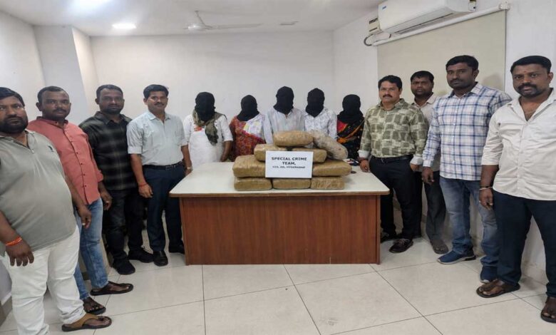 حیدرآباد میں گانجا اسمگلنگ کے خلاف کارروائی، 5 افراد گرفتار، 38 کلو خشک گانجا ضبط