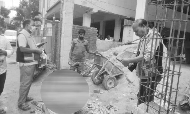 حیدرآباد میں زیر تعمیر عمارت سے گر کر 35 سالہ مزدور کی موت