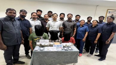 حیدرآباد پولیس کا منشیات فروشوں پر شکنجہ، دو ملزمان گرفتار، لاکھوں کی ڈرگز برآمد