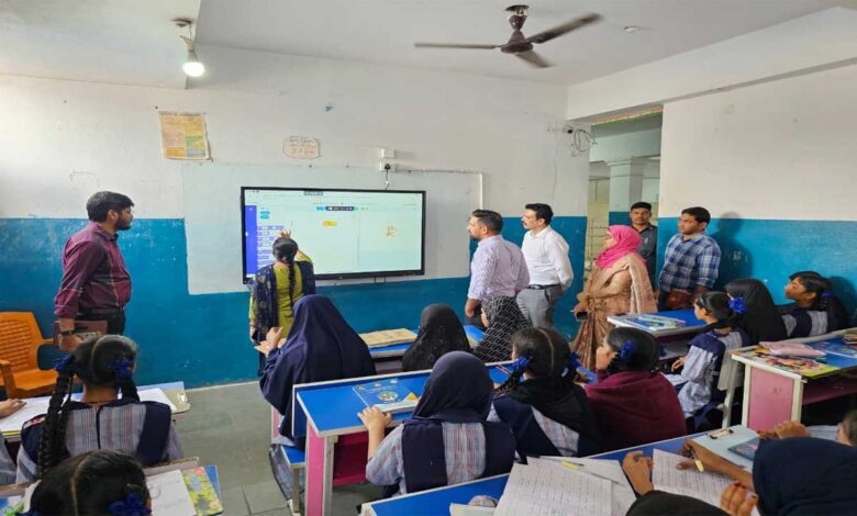 فہیم الدین قریشی نے اقلیتی تعلیمی اداروں کا اچانک دورہ کیا