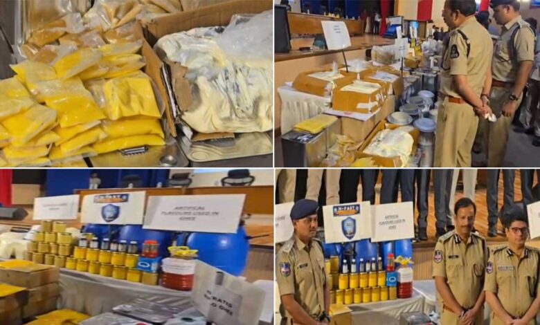 حیدرآباد میں ملاوٹی گھی کے خلاف H-FAST کا بڑا ایکشن، 25.5 ٹن گھی ضبط