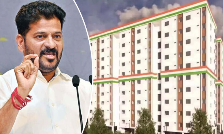 چیف منسٹر ریونت ریڈی نے کوکٹ پلی میں اندراما ٹاورز کا رکھا سنگِ بنیاد، 480 خاندانوں کو ملے گا گھر