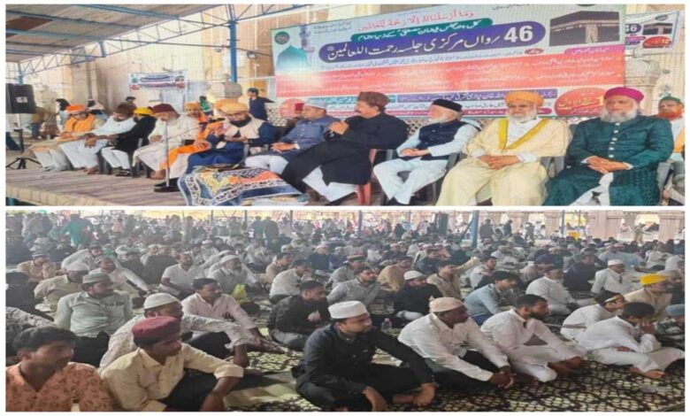 تاریخی مکہ مسجد میں 47واں مرکزی جلسۂ جشنِ عید میلادالنبی ﷺ، تزک و احتشام کے ساتھ انعقاد