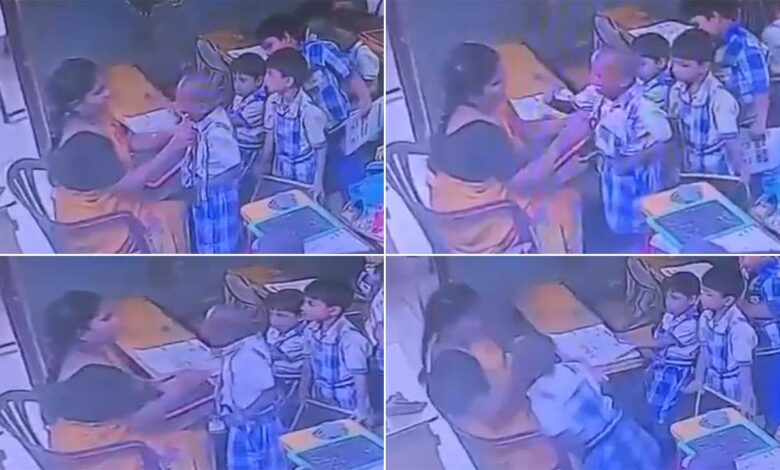 وشاکھاپٹنم میں افسوسناک واقعہ ٹیچر کی ڈانٹ اور تھپڑ مارنے کے بعد بچے کی موت، ویڈیو وائرل