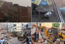 دہلی کے ستیہ نکیتن میں 5 منزلہ عمارت منہدم، ہلاکتوں کی تعداد 5 ہوگئی