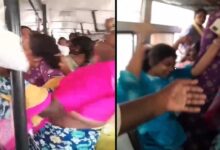 مفت بس سفر کا جنون! نشست کے لیے خواتین میں بال نوچنے کی نوبت ویڈیو وائرل