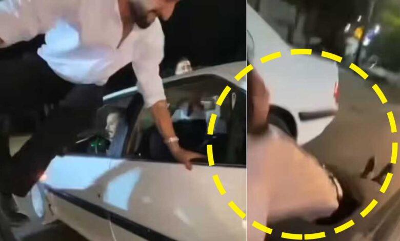 لڑکی کو متاثر کرنے کے چکر میں نوجوان کے ساتھ حادثہ، چلتی گاڑیوں پر اسٹنٹ کی ویڈیو وائرل