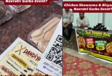 حیدرآباد میں نوراتری تقریب میں چکن بریانی کے اسٹال پر اعتراض (ویڈیو)