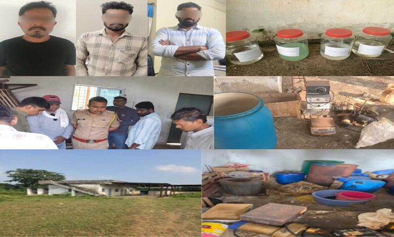 تلنگانہ ایگل فورس نے بین ریاستی مصنوعی منشیات نیٹ ورک کا پردہ فاش کردیا، مہاراشٹرا میں خفیہ لیب کا انکشاف