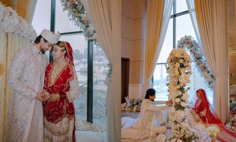 مدینہ منورہ میں فیصل شیخ کا نکاح، اہلیہ کے ساتھ پہلی تصاویر شیئر