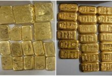 وشاکھاپٹنم میں ڈی آر آئی کی بڑی کارروائی، 8.98 کروڑ روپے مالیت کا 5.83 کلو سونا ضبط