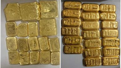 وشاکھاپٹنم میں ڈی آر آئی کی بڑی کارروائی، 8.98 کروڑ روپے مالیت کا 5.83 کلو سونا ضبط