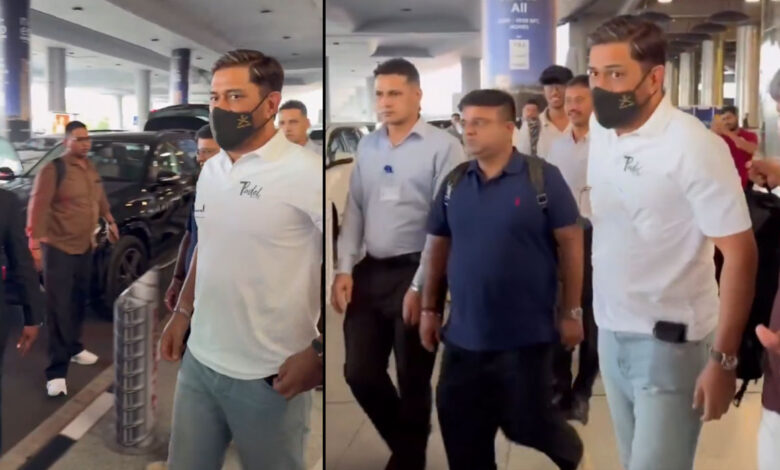مہندر سنگھ دھونی نجی تقریب میں شرکت کے لیے حیدرآباد پہنچ گئے