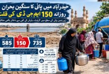 حیدرآباد میں پانی کا سنگین بحران، 300 فٹ کے بورویل بھی اب خشک