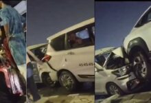 حیدرآباد ایکسپریس وے پر خوفناک حادثہ، یکے بعد دیگرے 6 کاریں ٹکرا گئیں