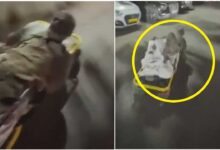 چلتی ایمبولنس سے مریض سڑک پر گر پڑا، ویڈیو وائرل