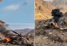 سعودی عرب میں ہیلی کاپٹر حادثے میں عملے کے دو اہلکار ہلاک